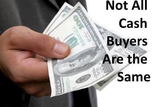 Not all cash buyers are the same