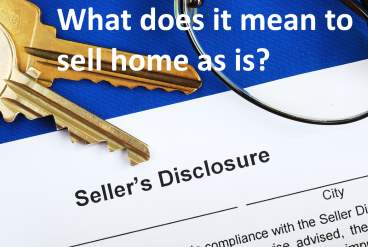 What does it mean to sell home as is?