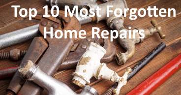 Top 10 most forgotten home repairs