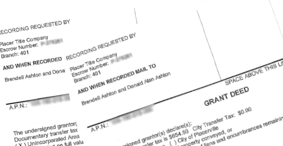 Stack of grant deeds